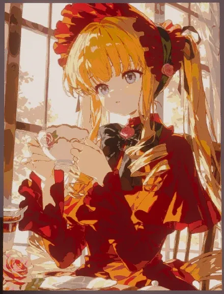 蔷薇少女-真红 材质图